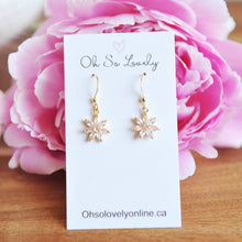 Lillian Crystal Flower Earrings