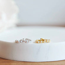 Aria Opal Huggie Hoop Earrings