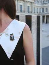 Tuxedo Cat Brooch Pin