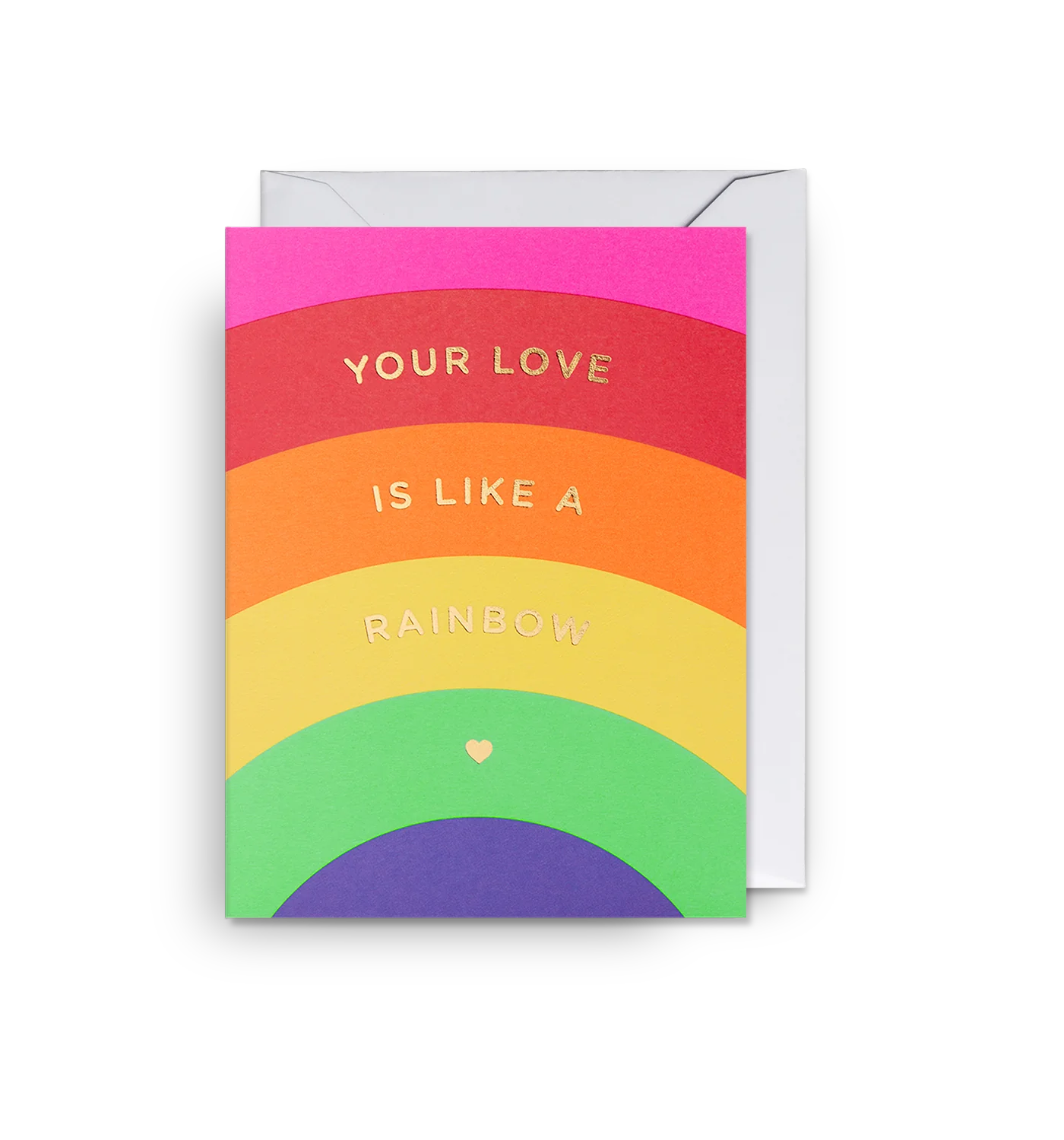 Your Love is Like a Rainbow Mini Greeting Card