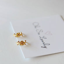 Blossom Floral Huggie Hoop Earrings