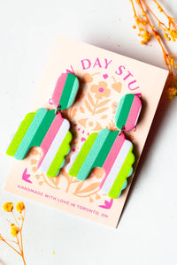 Summer Striped Earrings