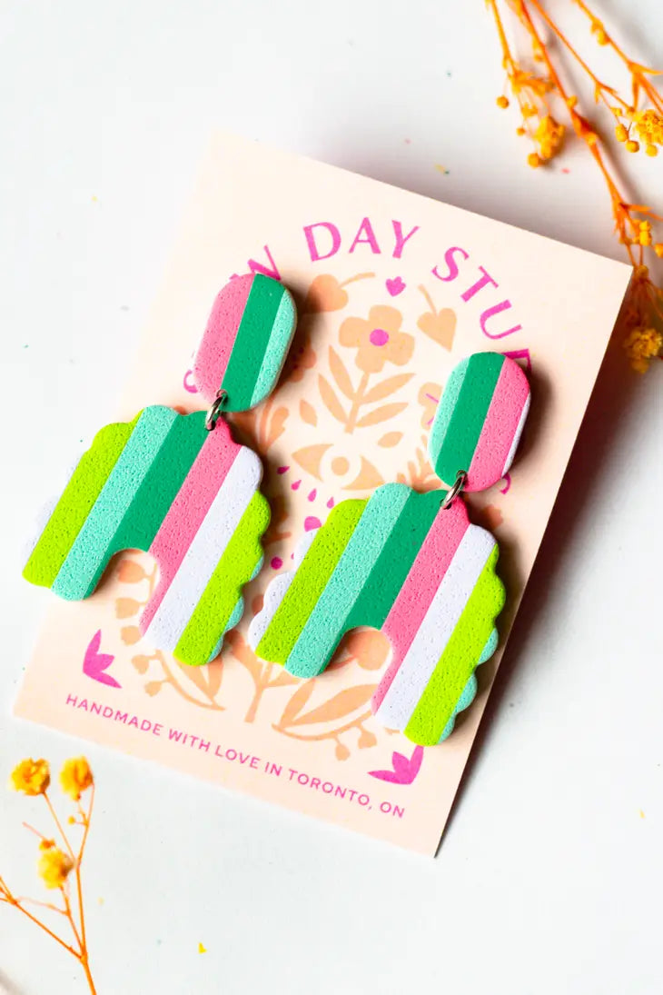 Summer Striped Earrings