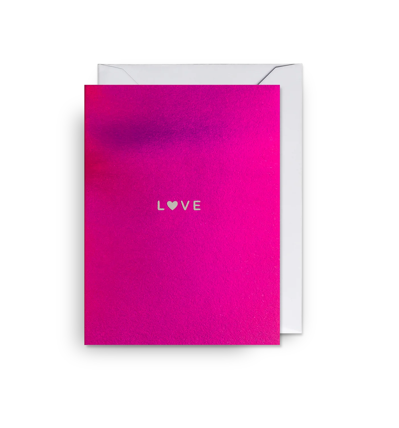 Love Heart Foiled Mini Greeting Card