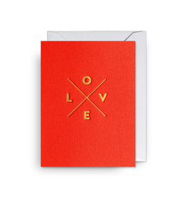 Love Motif Mini Greeting Card
