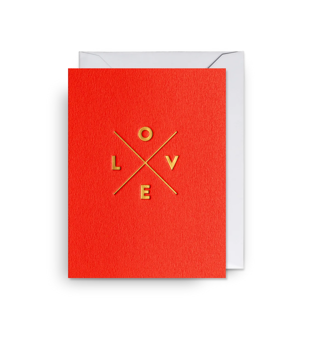Love Motif Mini Greeting Card