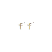 Clara Crystal Cross Earrings