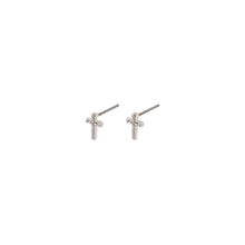 Clara Crystal Cross Earrings