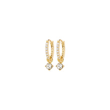 Joa Crystal Hoop Earrings