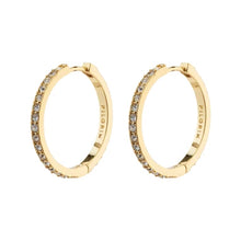 Ebna Large Crystal Hoops