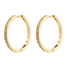 Maxi Maxi Crystal Hoops 26mm