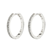 Ebna Medium Crystal Hoop Earrings