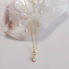 Adora Opal Heart Necklace
