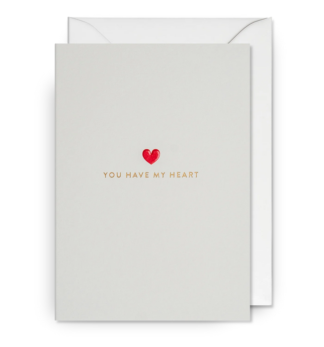 You Have My Heart Minimalist Greeting Card