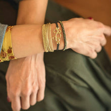 Rows Thin Macrame Beaded Bracelet