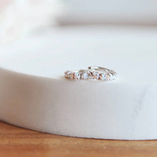 Aria Opal Huggie Hoop Earrings