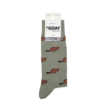 Beaver & Log Men's Socks