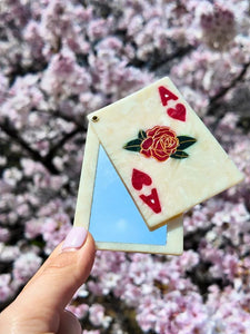 Ace of Hearts Compact Mirror