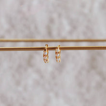 Aria Opal Huggie Hoop Earrings