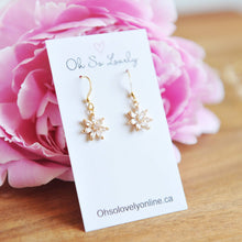 Lillian Crystal Flower Earrings