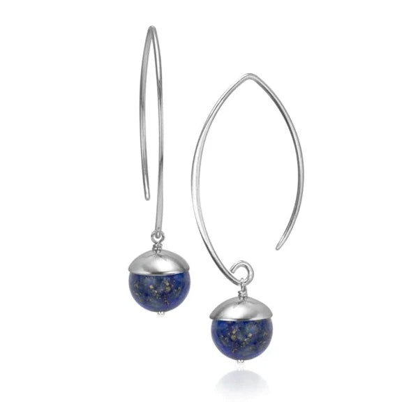 Acorn Silver Drop Earrings