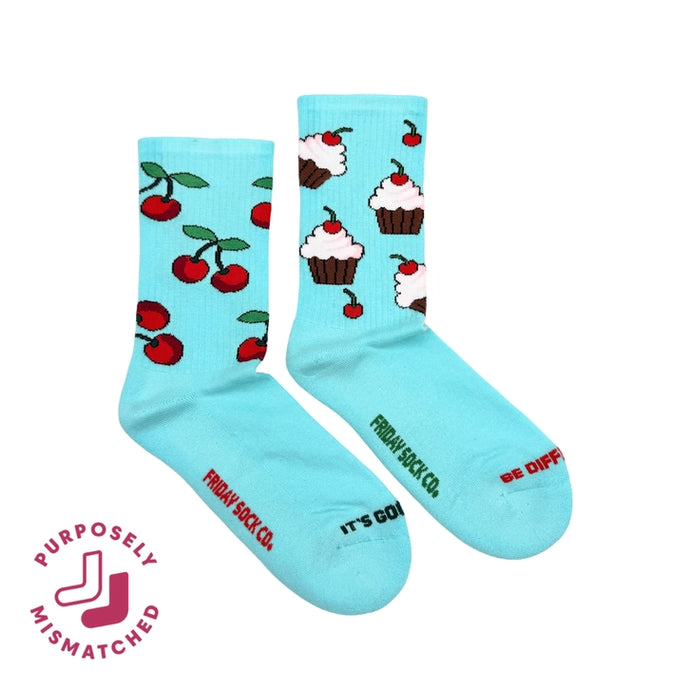 Cherry & Cupcake Athletic Women's Socks