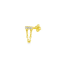 Line with Chain Earring