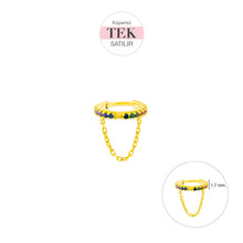 Helix Hoop CZ with Chain Earring