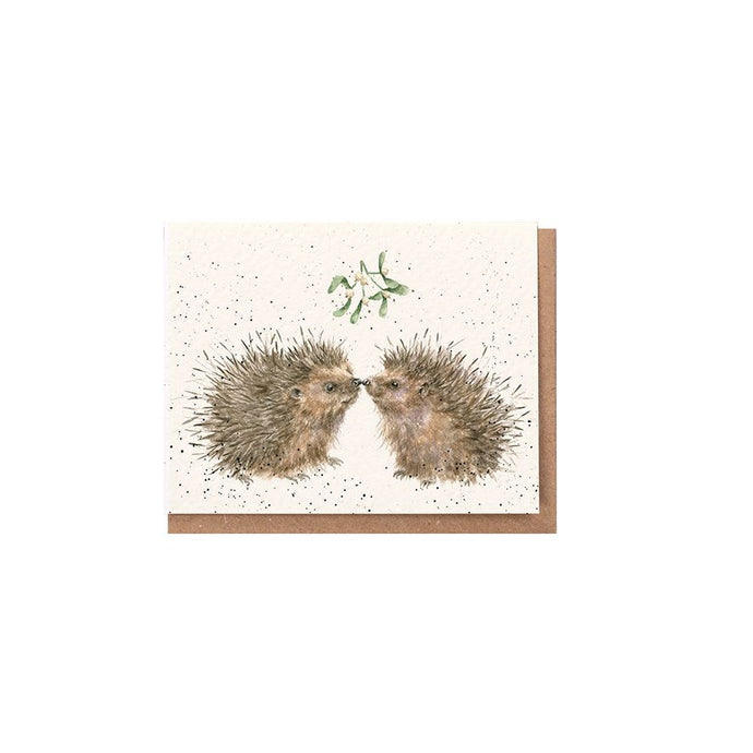 Hogs & Kisses Hedgehog Enclosure Card