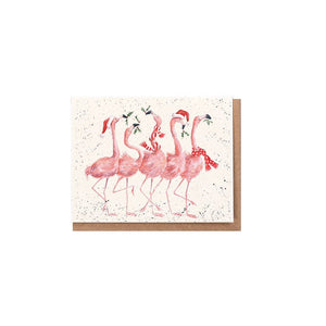Flamingle Bells Flamingo Enclosure Card