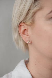 Admiration Studs Rose Quartz