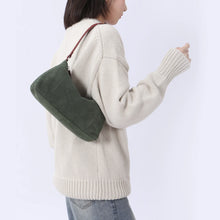 Crescent Suede Shoulder Bag