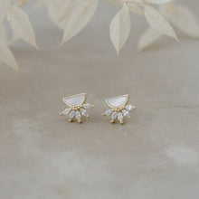 Antique Studs Mother of Pearl