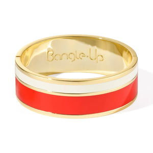 Vaporetto Bracelet Tangerine Orange & Sand White