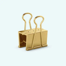 Binder Clip Single Earring Gold