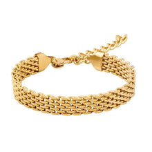 Bismarck Chain Band  Bracelet 18k gold plated