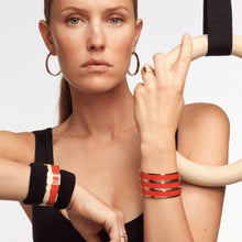 Vaporetto Bracelet Tangerine Orange & Sand White