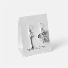 3D printed skeleton earrings