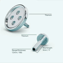 Button Flat Back Earring