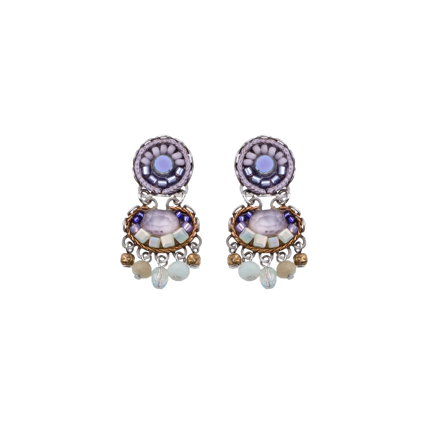 Hyacinth Anvil Earrings