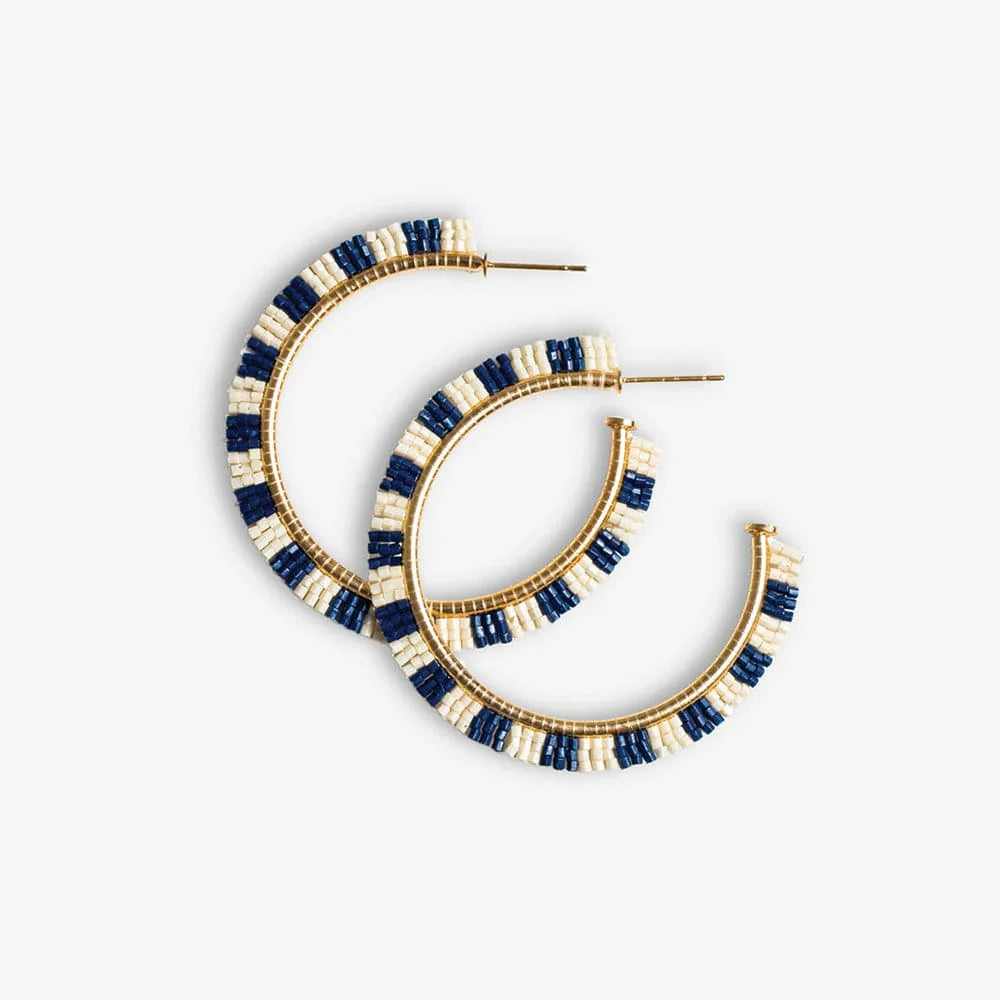 Ink & Alloy Nora Light Pink Hoops Ink & Alloy Nora Light Pink Hoops