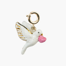Dove & Heart Charm Pink October