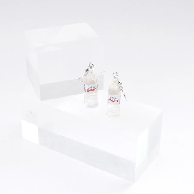Evian Water Bottle Earrings
