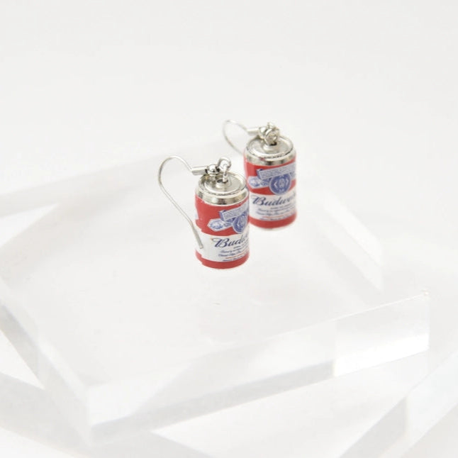 Budweiser Can Earrings