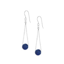 Chandelier Lapis Lazuli Long Dangle Earrings