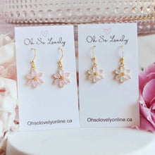 Charlotte Beautiful Flower Dangle Earrings