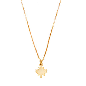 Maple Leaf Charm Necklace