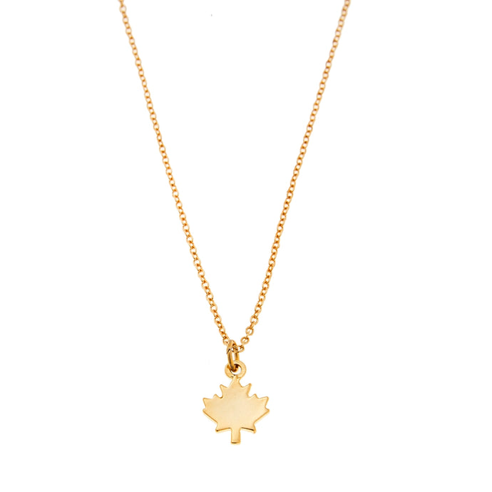 Maple Leaf Charm Necklace