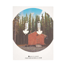 Maple Leaf Huggie Hoop Earrings