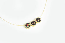 Framed Concrete Trio Necklace